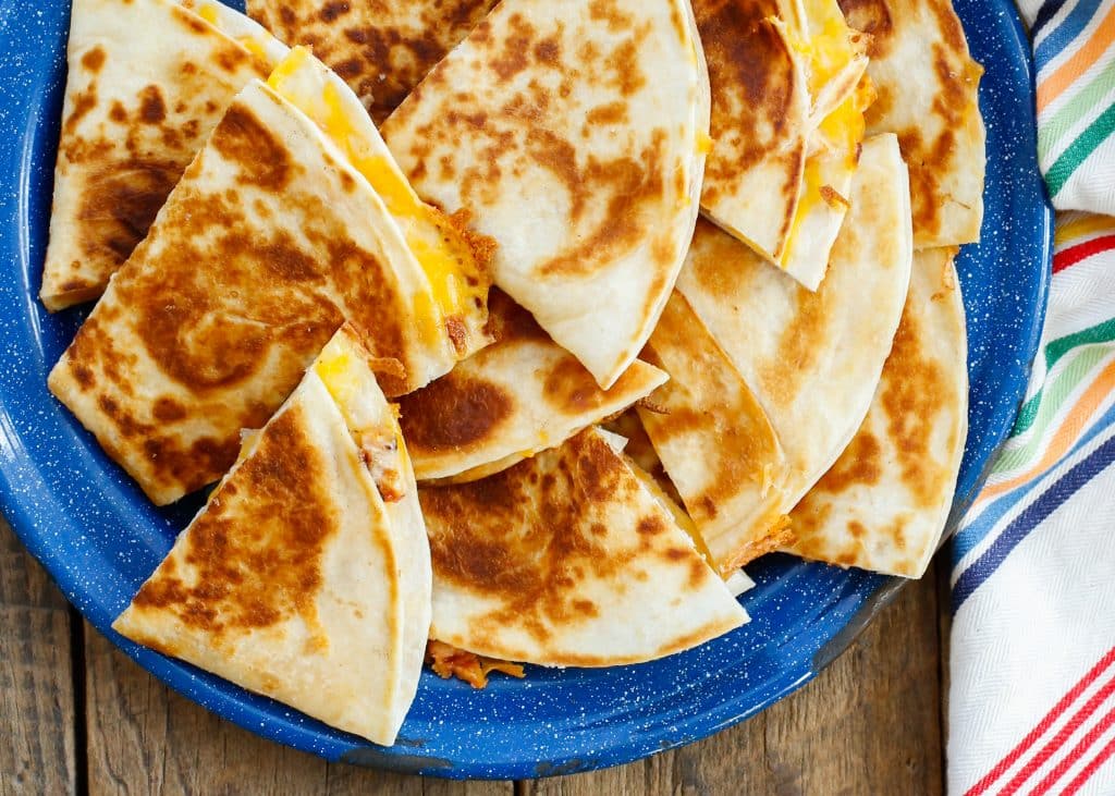 Cheese quesadilla meal